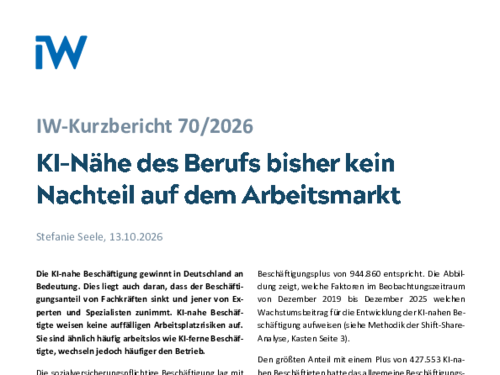 IW-Kurzbericht 70/2026 IW-Kurzbericht 70/2026