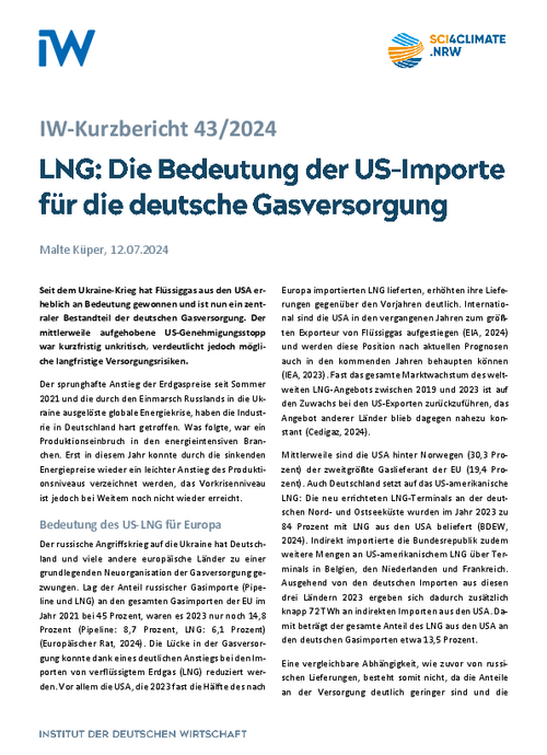 Die Bedeutung der US-Importe für die deutsche Gasversorgung