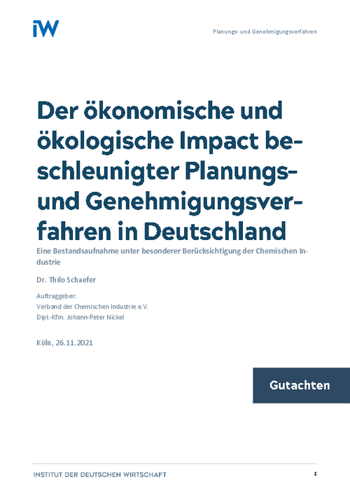 Der ökonomische und ökologische Impact beschleunigter Planungs- und Genehmigungsverfahren in Deutschland