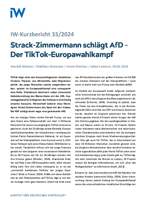Strack-Zimmermann schlägt AfD – Der TikTok-Europawahlkampf