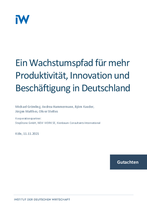 Ein Wachstumspfad für mehr Produktivität, Innovation und Beschäftigung in Deutschland