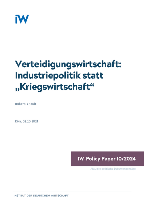 Industriepolitik statt „Kriegswirtschaft”