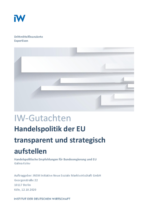 Handelspolitik der EU transparent und strategisch aufstellen