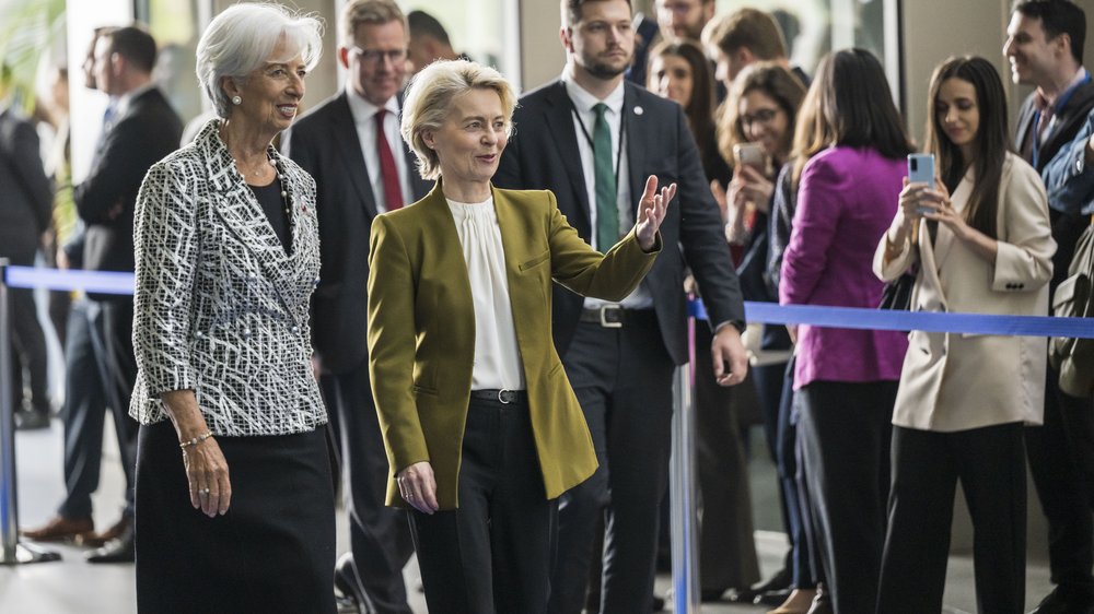 EZB-Präsidentin Christin Lagarde (links) und EU-Kommissionspräsidentin Ursula von der Leyen (rechts). 