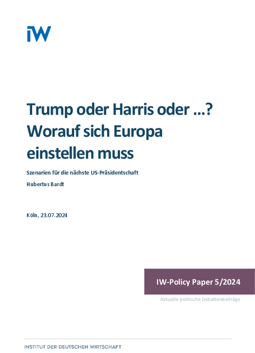 Trump or Harris or ...? What Europe must prepare for