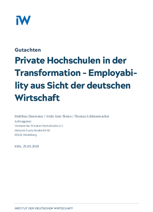 Private Hochschulen in der Transformation – Employability aus Sicht der deutschen Wirtschaft