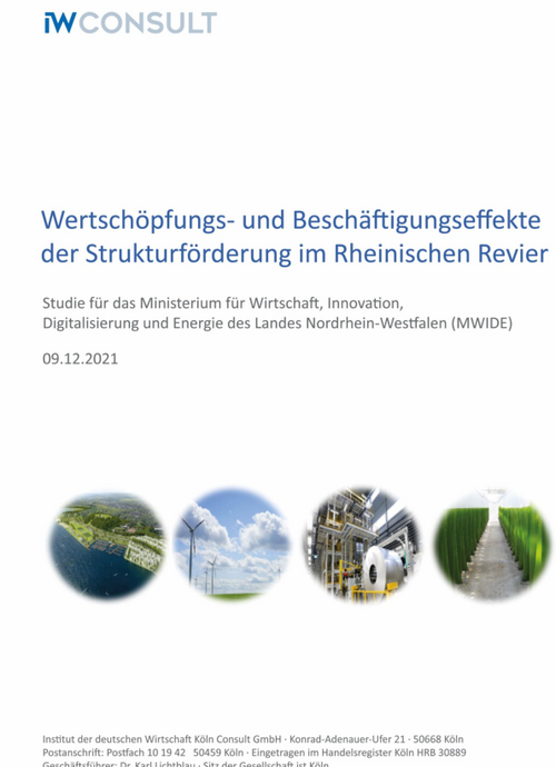Wertschöpfungs- und Beschäftigungseffekte der Strukturförderung im Rheinischen Revier