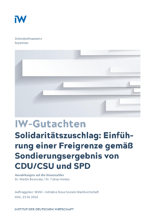 Einführung einer Freigrenze gemäß Sondierungsergebnis von CDU/CSU und SPD