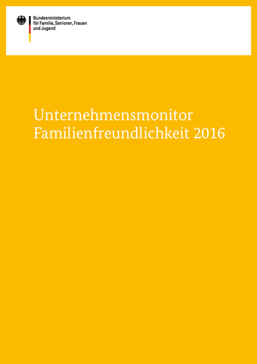 Unternehmensmonitor Familienfreundlichkeit 2016