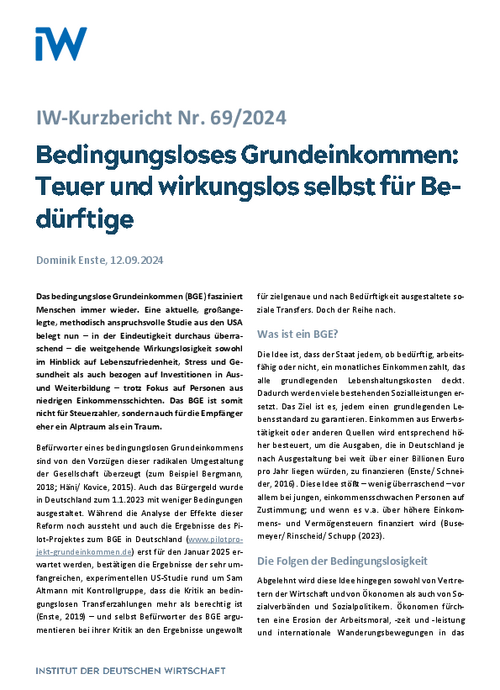 Teuer und wirkungslos selbst für Bedürftige